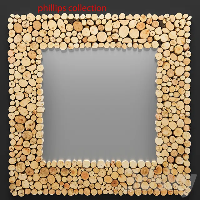 Manila Mirror timber wooden decor eco eco-design 3DS Max Model