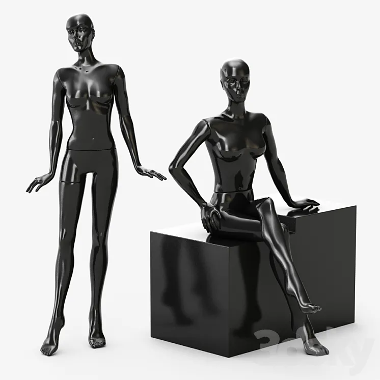 Mannequin for women 3DS Max