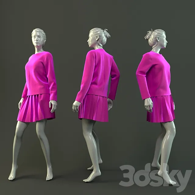 Mannequin for women 3dsMax Model