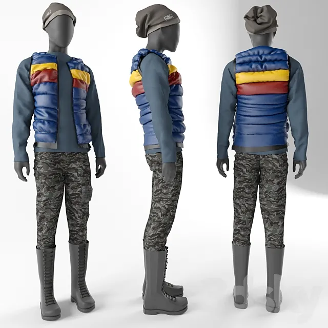 Mannequin in a waistcoat 3DS Max Model