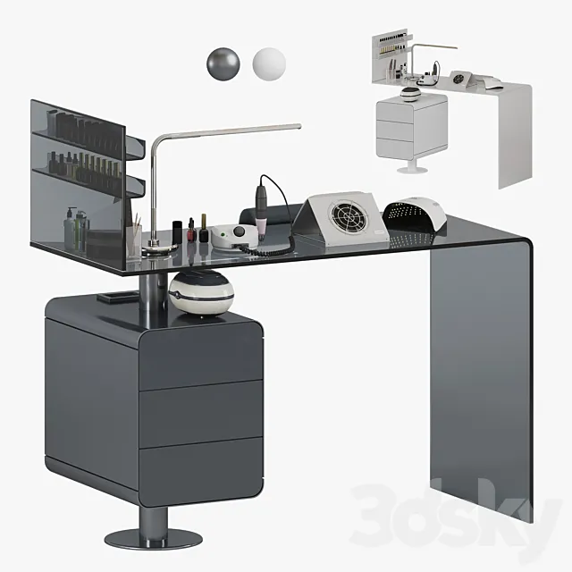 Mano Manicure table 3ds Max