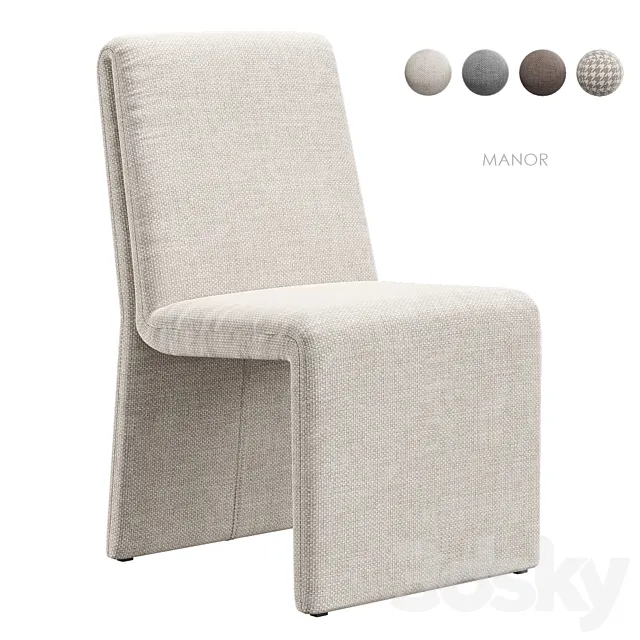 Manor chair West Elm 3ds Max