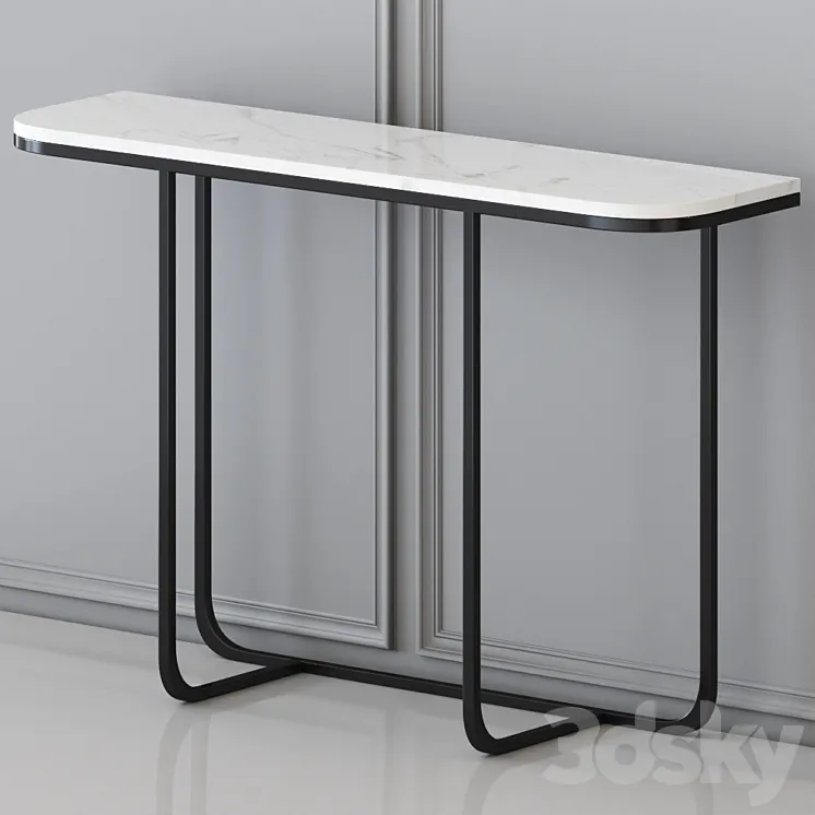 Manor Park black – console table 3DS Max