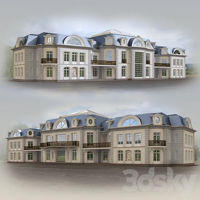 Mansion in the classic style 3DSMax File