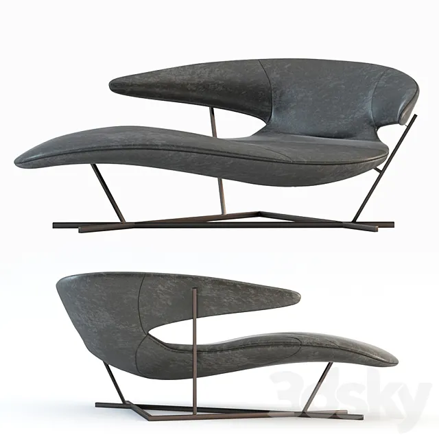 Manta Armchair by Giuseppe Vigano 3DS Max Model