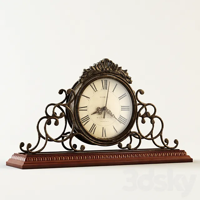 Mantel clock 3DS Max Model