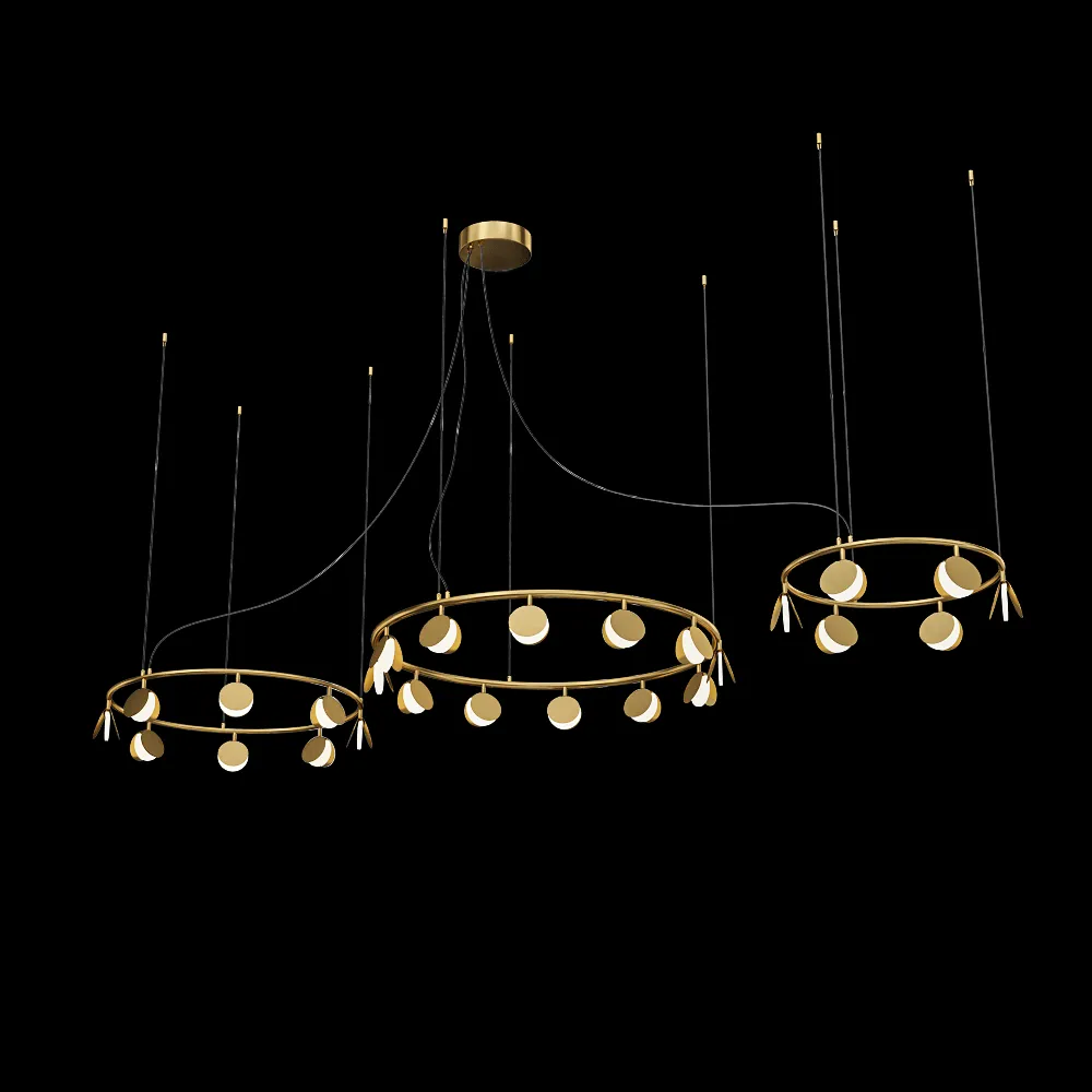 Mantra – Hanging chandelier Shell 7355 3ds Max