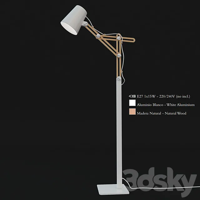 Mantra Looker Floor Lamp 3DS Max Model