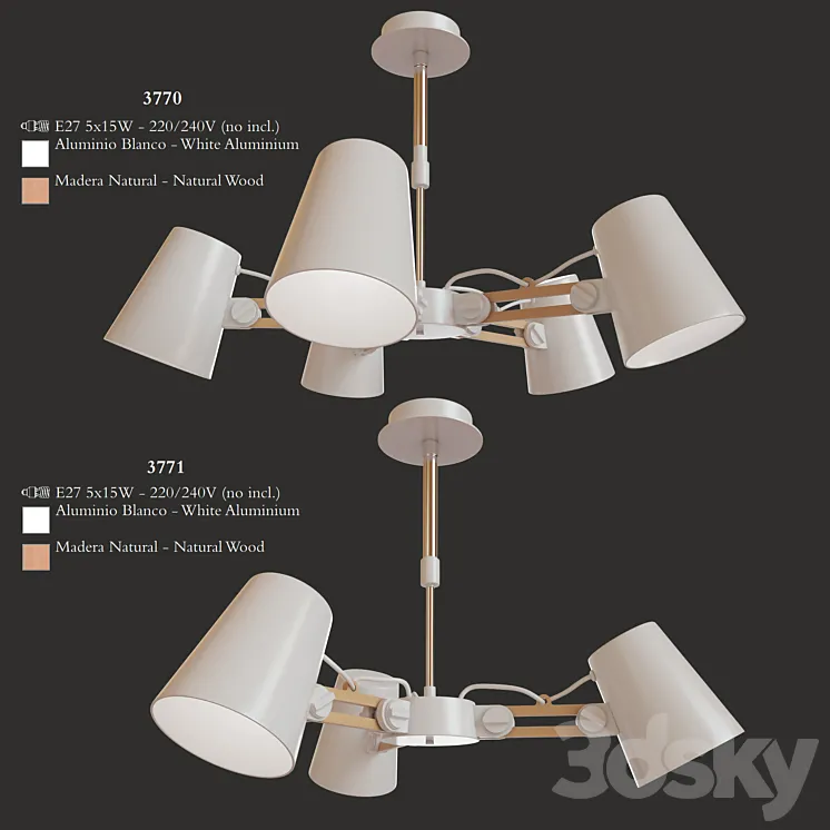 Mantra Looker Pendant Lamp 3DS Max