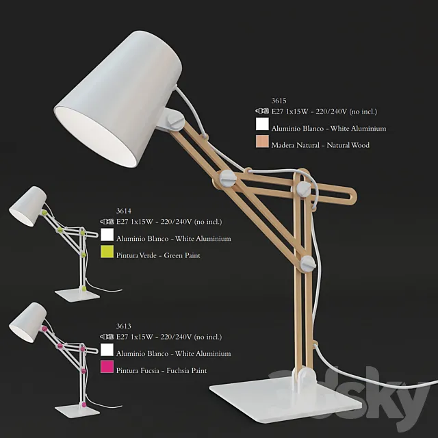 Mantra Looker Table Lamp 3DSMax File