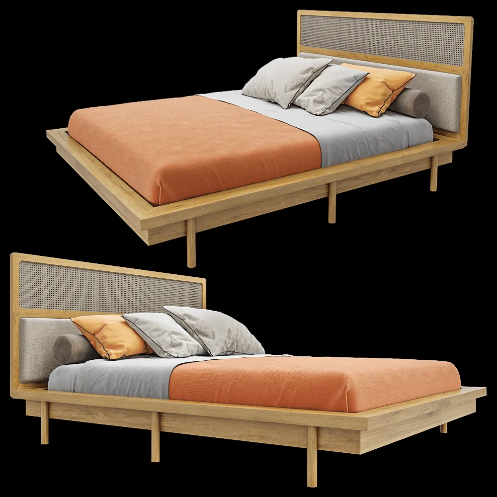 Manual mode – Bed Rattan 3ds Max