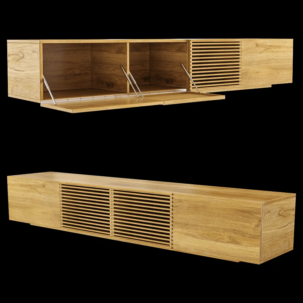Manual mode – Low TV cabinet Levi 3ds Max