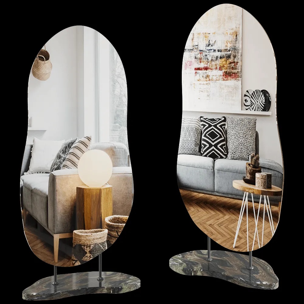 Manual mode – Mirror Marble Lake 3ds Max