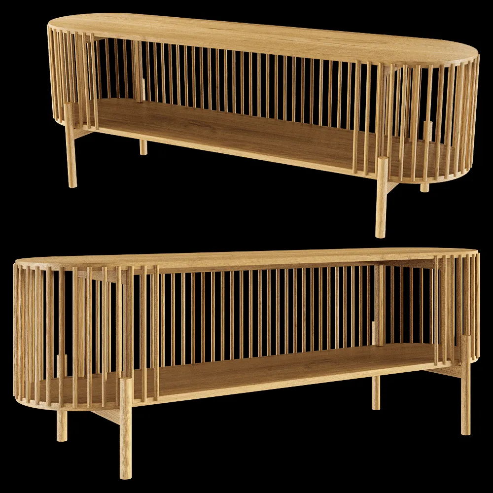 Manual mode – Sideboard – open Forest 3ds Max