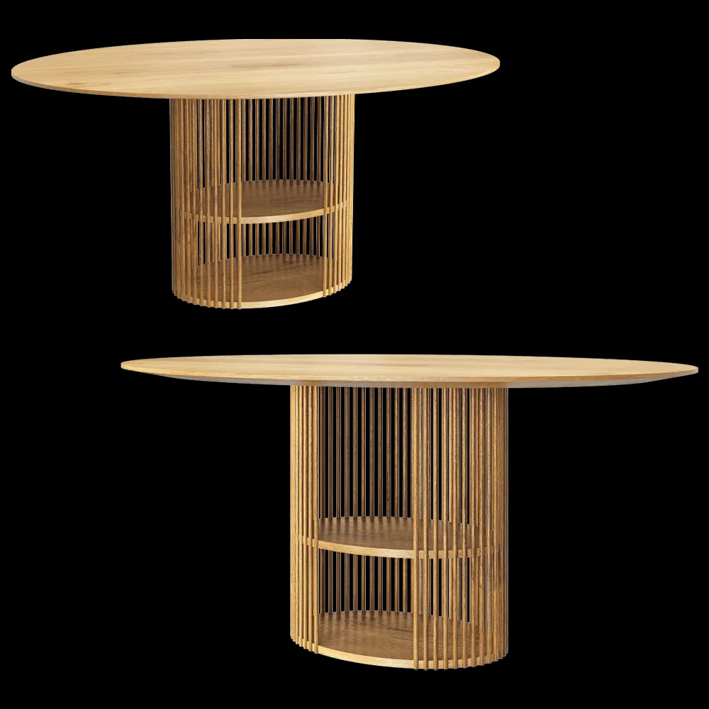 Manual mode – Table Forest oval 3ds Max