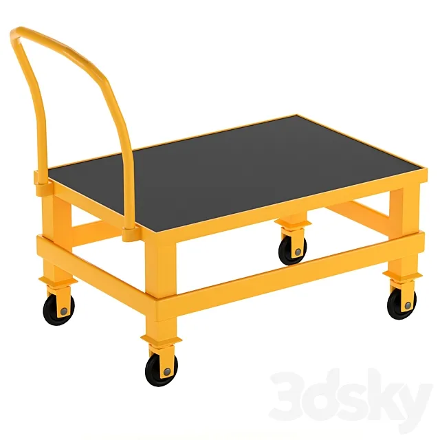 Manual platform trolley 3ds Max