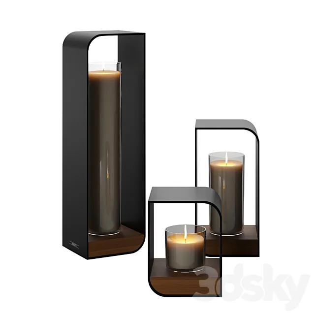 Manutti – Candle Holder 3DS Max Model