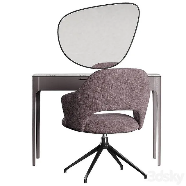 Mara dressing table Roma Furman armchair 3dsMax Model