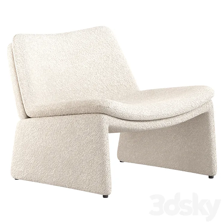 Mara Hoffman Chair and Ottoman West Elm 3DS Max