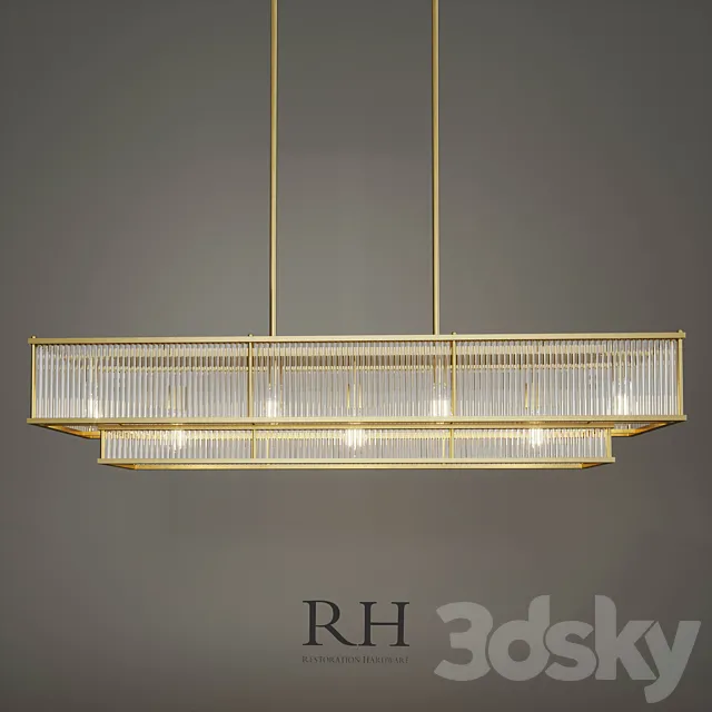 MARAIS LINEAR CHANDELIER 3ds Max