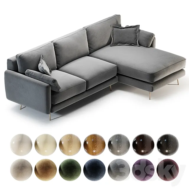 Marais sofa 3ds Max