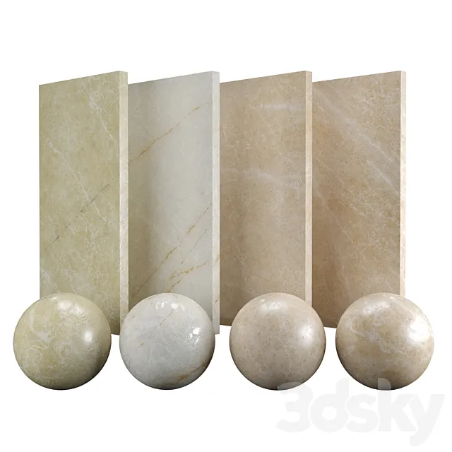 Marble beige pavonazzo 3DSMax File