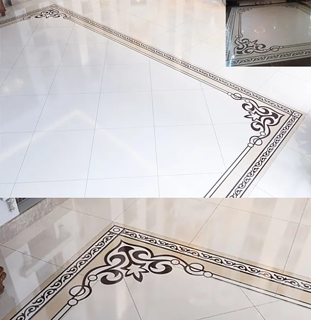 marble floor with decor 3DSMax File