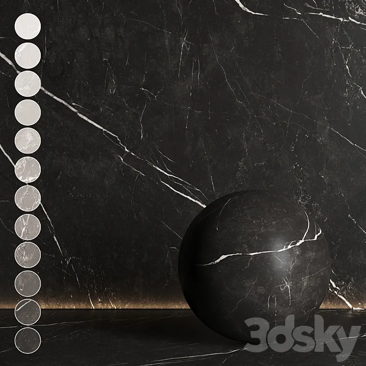 Marble of different shades №17 3DS Max Model