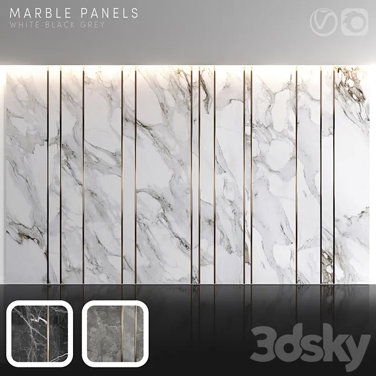 Marble panels 2 3DS Max