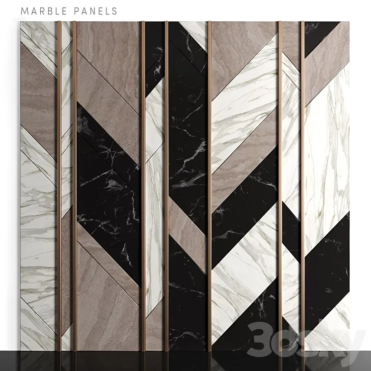 Marble panels 3DS Max