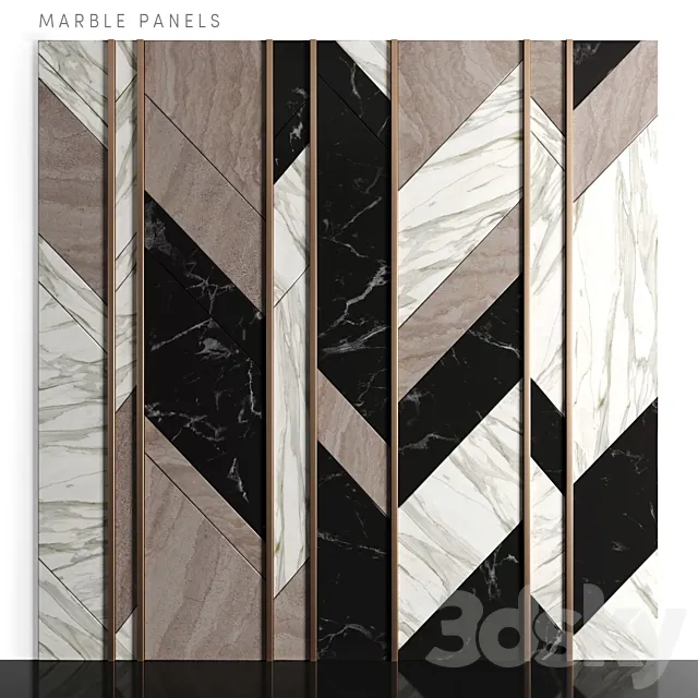 Marble panels 3DSMax File