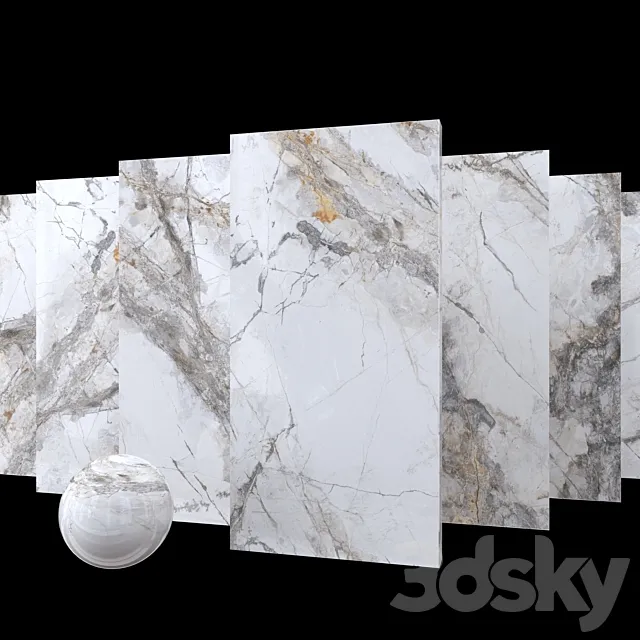 Marble Set Invisible Marble Gray 3ds Max