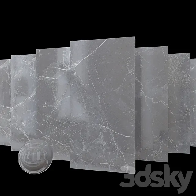 Marble set maison gray 3DS Max Model