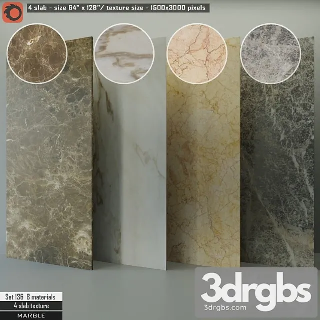 Marble Slab Set 136 3dsmax Download