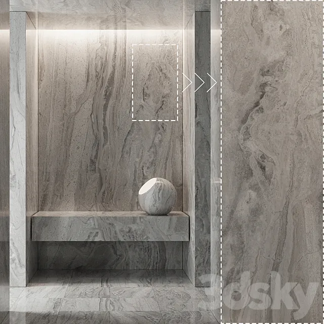 Marble Stone No147 3DS Max Model