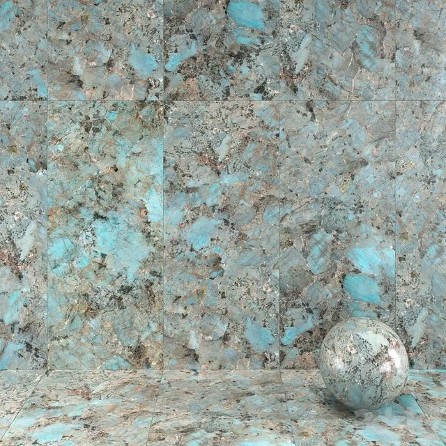 Marble tiles Amazonite 3dsMax Model