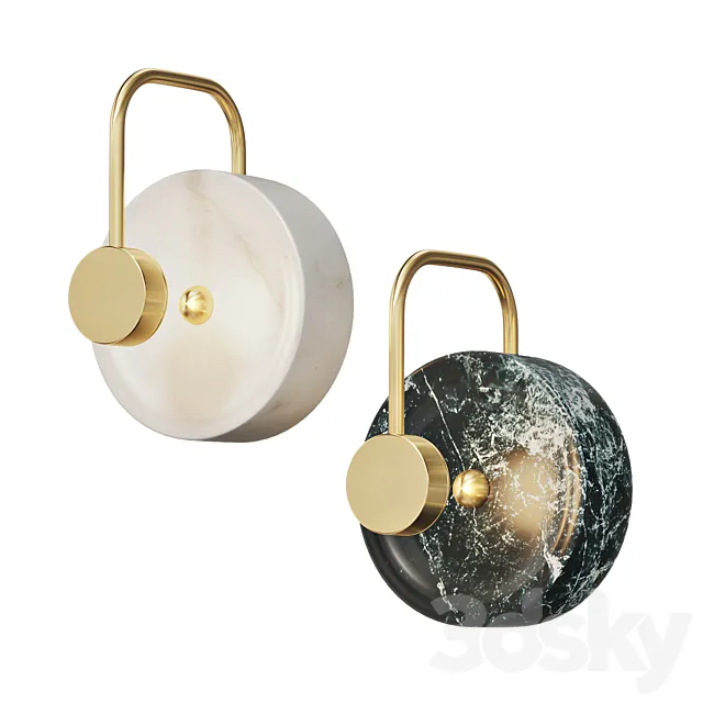 Marble Wall Lamp Gottby 3ds Max