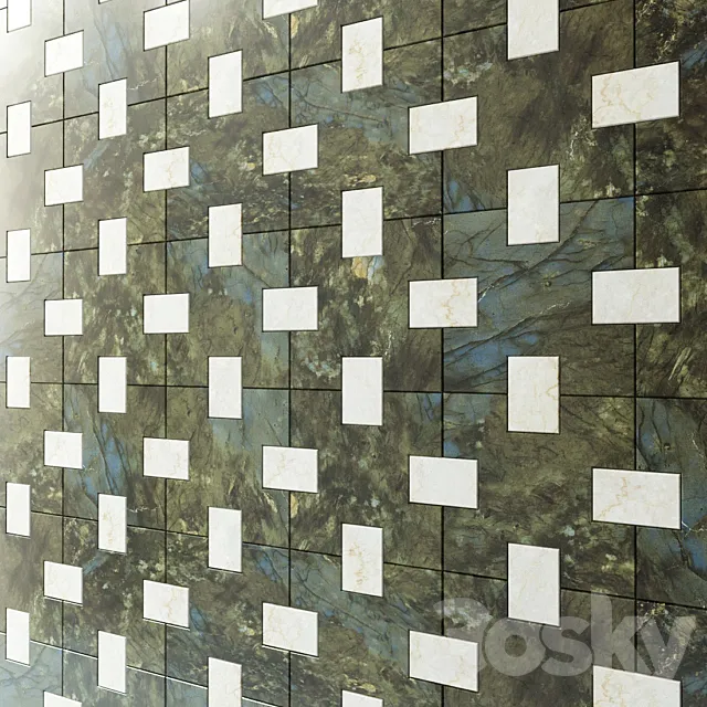 Marble wall tiles from Madique factory 3ds Max