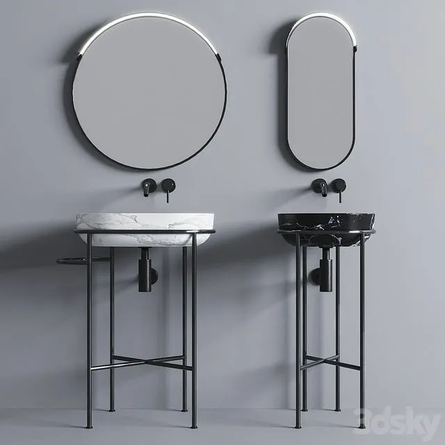 Marble washbasin Globo 3dsMax Model