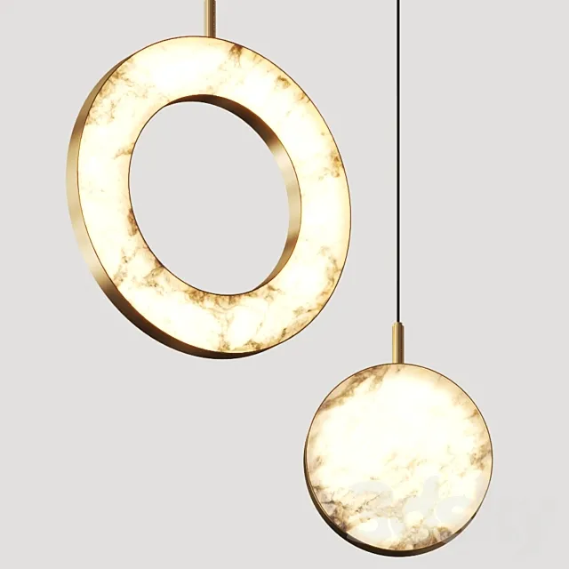 Marc Wood Rosa Ring Cluster Pendant Lamp 3ds Max