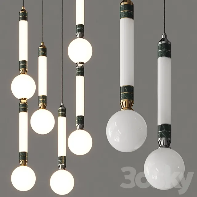 Marc Wood Studio Greenstone Pendant Lamps 3ds Max
