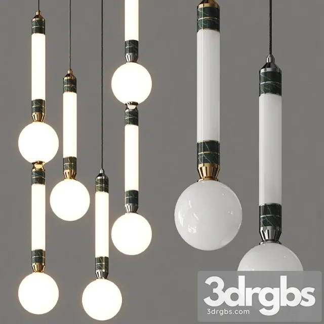 Marc wood studio greenstone pendant lamps