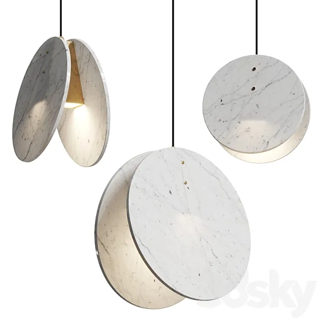 Marc Wood Studio Shell Pendant Lamps 3DS Max Model