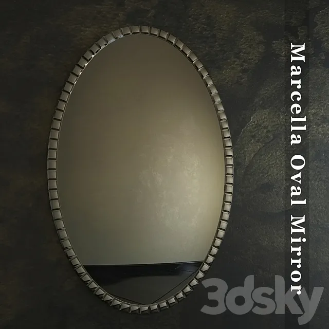 Marcella Oval Mirror 3DSMax File