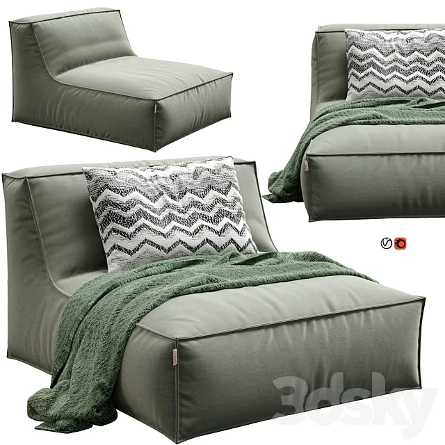 Mareta XL Lounge Chair by Diabla 3ds Max