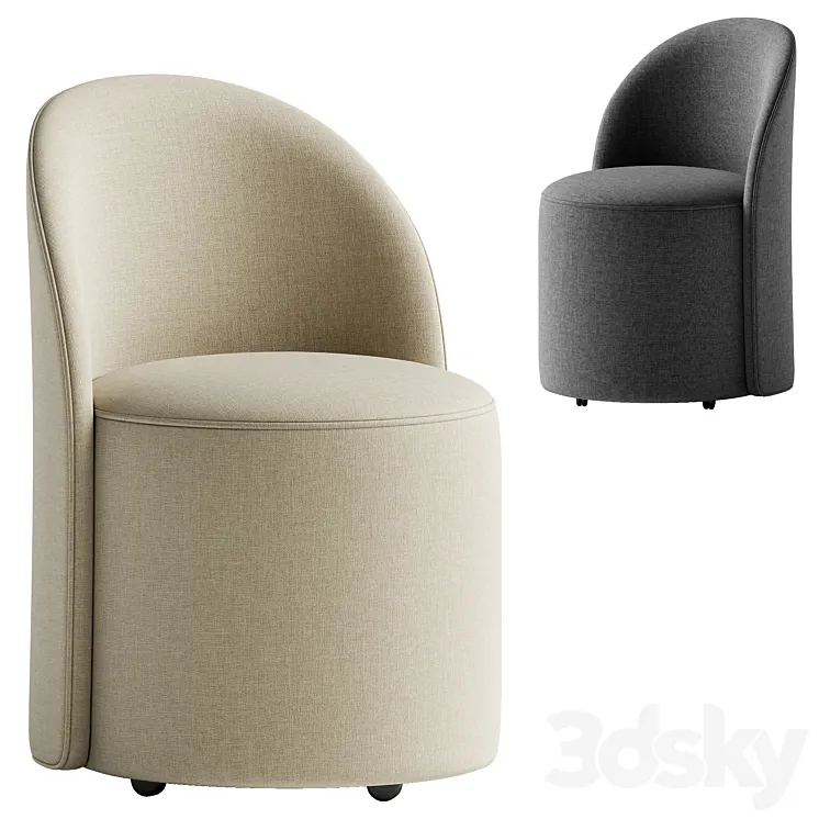 Margaux Side Chair 3DS Max Model
