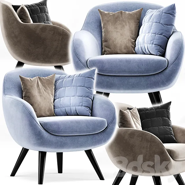 Margi armchair 3DS Max Model