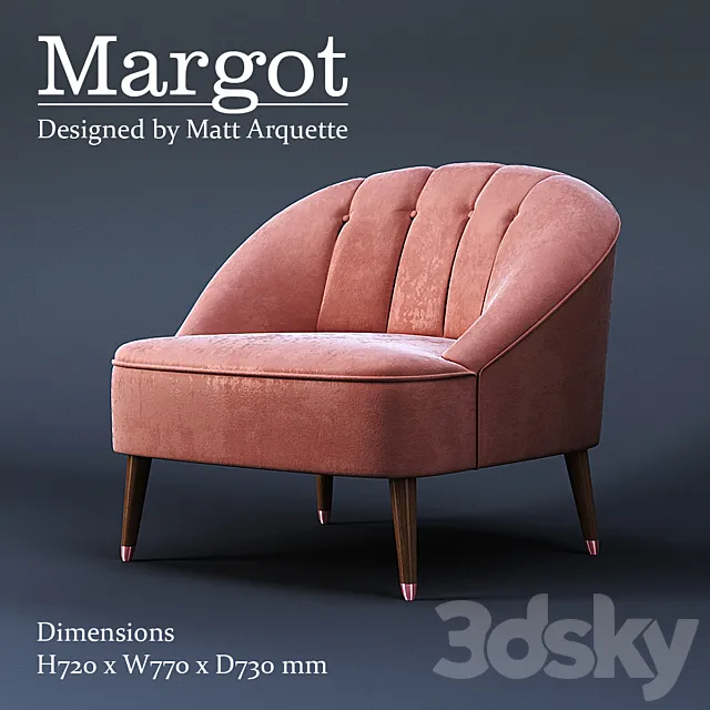 Margot Armchair 3DSMax File