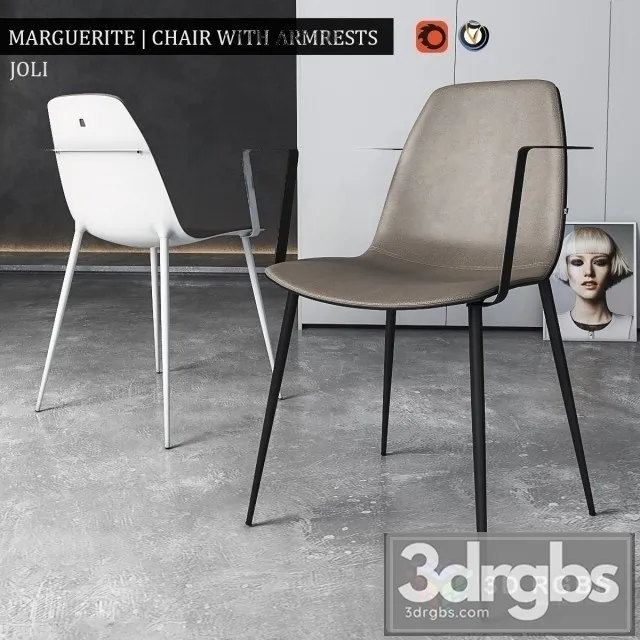 Marguerite Armrests Chair 3dsmax Download