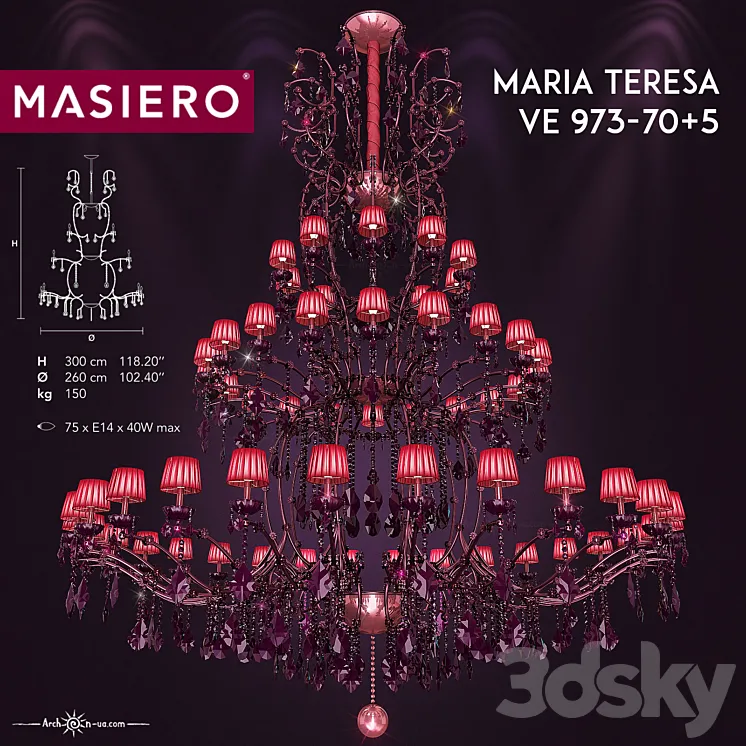 Maria Teresa VE 973-70 + 5 3DS Max